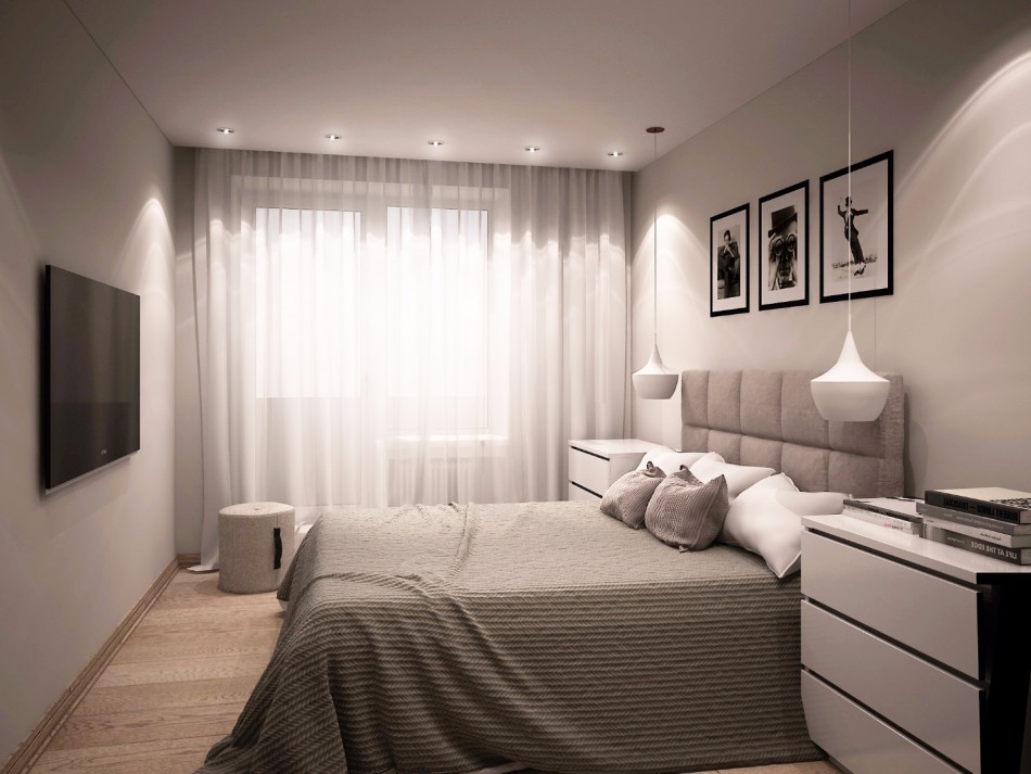Progettazione di una camera da letto a Krusciov