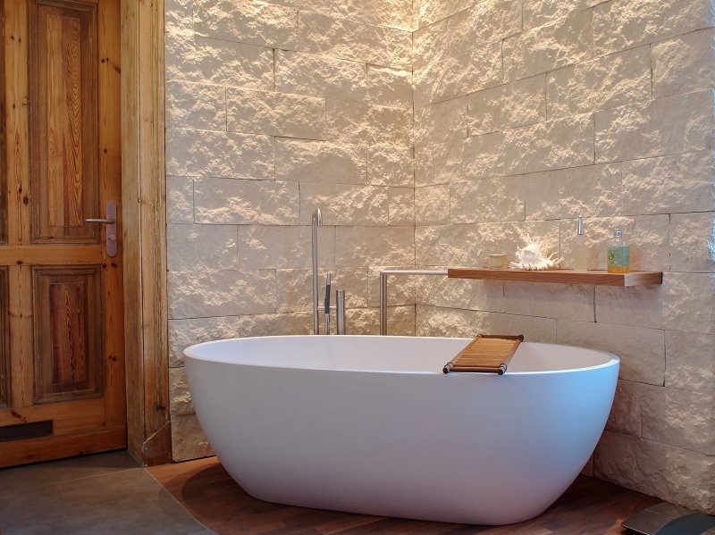 Modern eco-friendly bathtub with a touch of minimalism