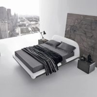 Interno grigio nel soggiorno di un appartamento in stile minimalista
