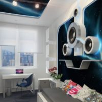 Space style wall decoration