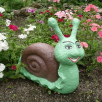 Figurine d'escargot pour la décoration de jardin