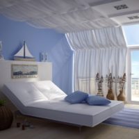 Contemporary nautical bedroom