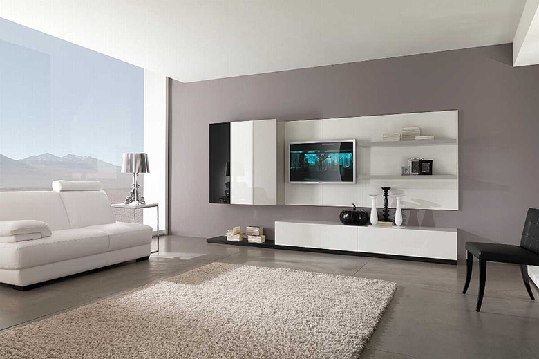 Design a spacious high-tech living room