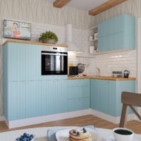 Modern mint color kitchen
