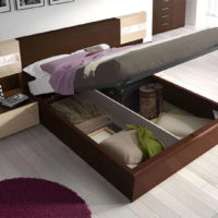 Storage system for bedding under the bed