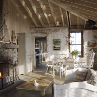 Country style country house lounge