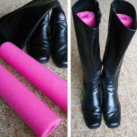 Lifehack for storing women's boots
