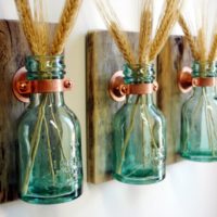 „Pasidaryk pats“ stiklinių butelių dekoras