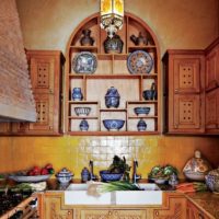 Decorazione della cucina in stile marocchino