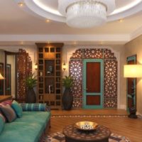 Stile marocchino nel design del soggiorno
