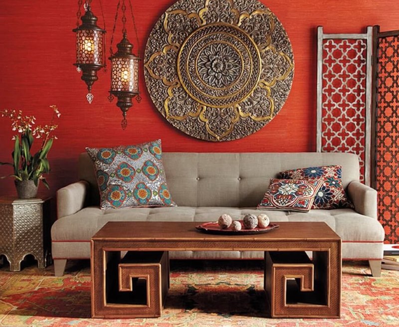 Moroccan style private living room