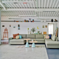 Foglio professionale nella decorazione del soffitto del soggiorno