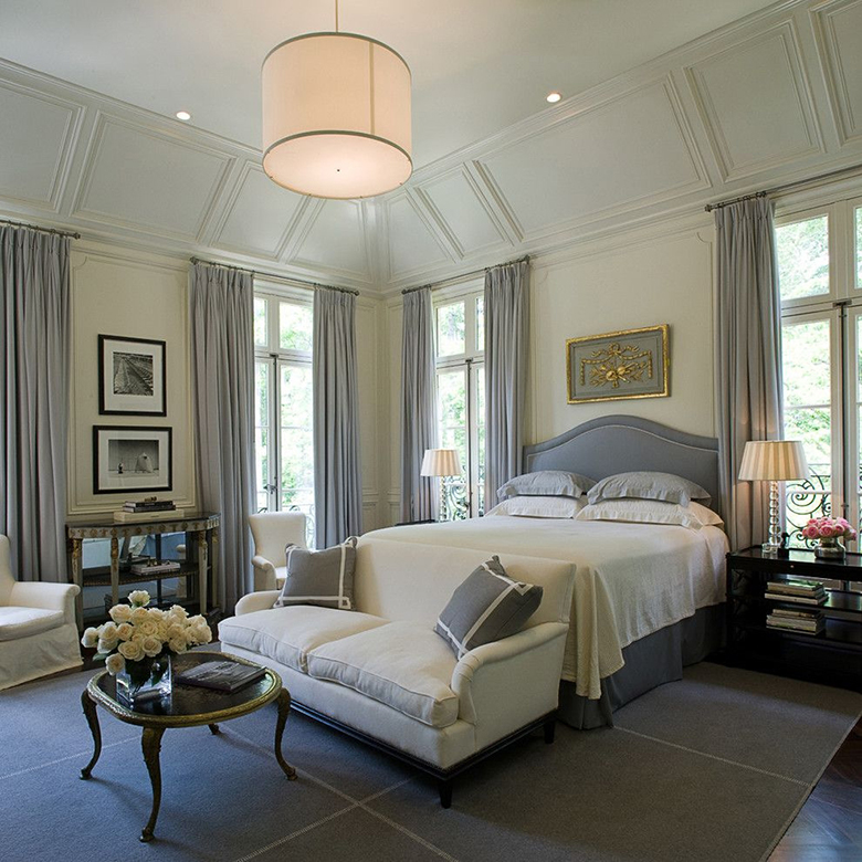 Beautiful bedroom interior in a classic style