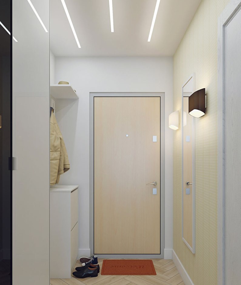 Lighting options for a small hallway