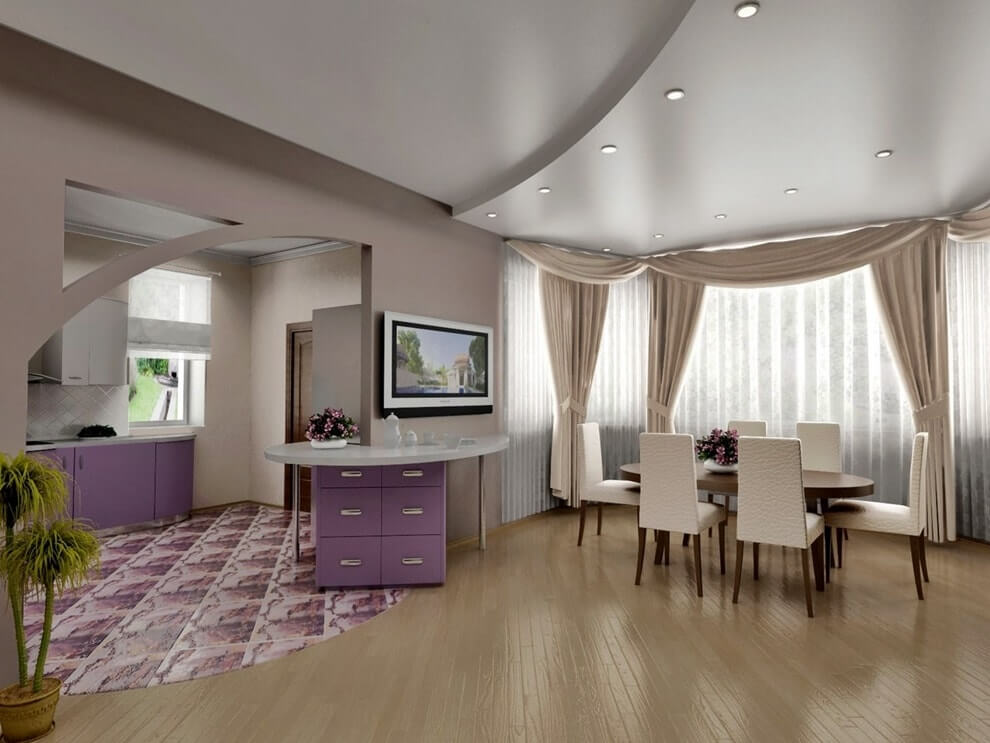 Hall zoning by creating a false ceiling