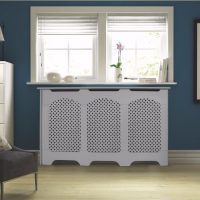 Perforated screen in the living room