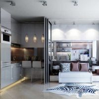 Minimalist apartment interior