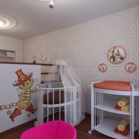 Children's area in a studio apartment