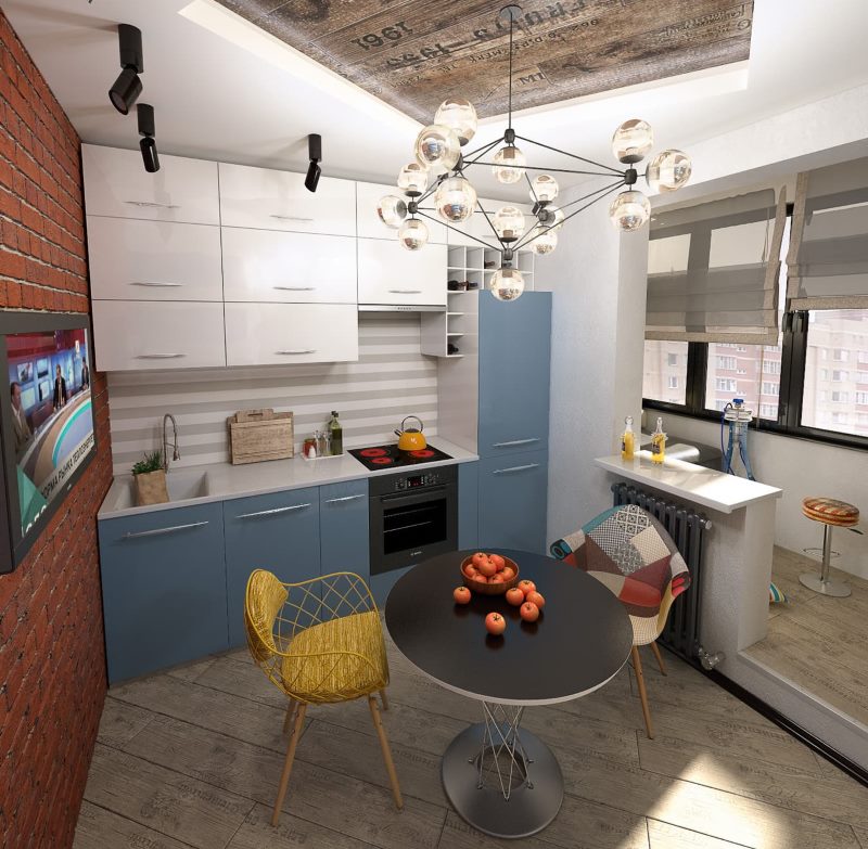 Mixed style kitchen interior