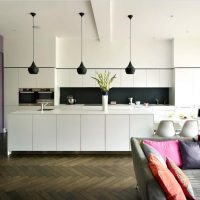 Pendant lights with black shades