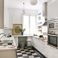 Bright kitchen U-shaped layout