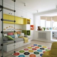 Children's room with combined loggia