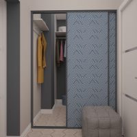 Hallway design with wardrobe