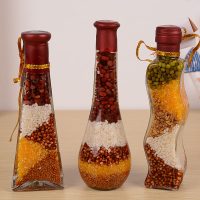 Beautiful cereal bottles for kitchen decor