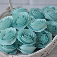 Homemade Paper Flowers Basket