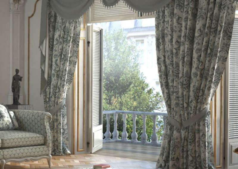 Provence Printed Living Room Curtains