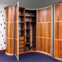 Laminated MDF corner cabinet surfaces