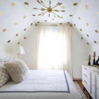Cozy attic bedroom in a private house