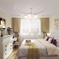 Luminosa camera da letto in stile classico