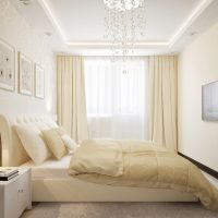 Beige bedroom design