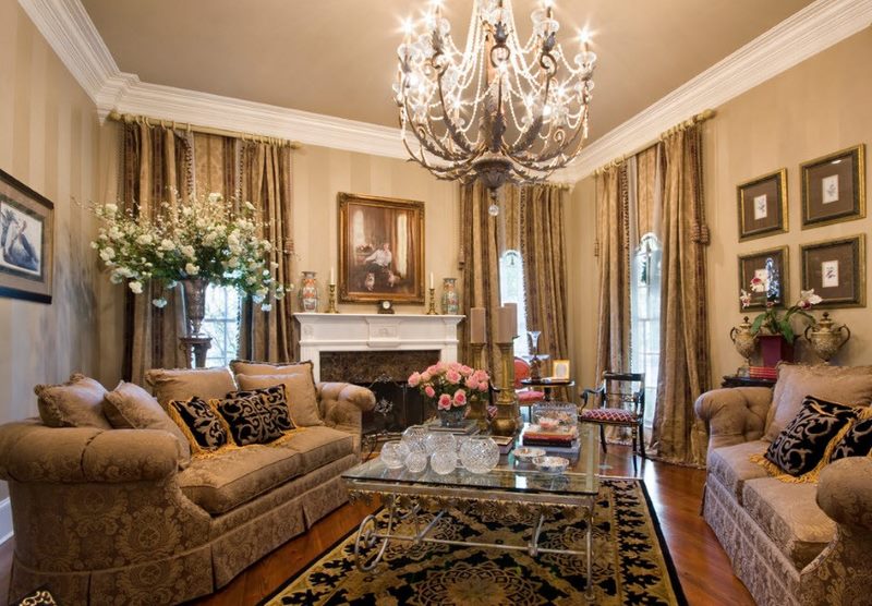 Rococo style living room design