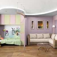 Interior apartment for a family with a child