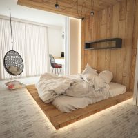 Eco-friendly modern bedroom interior