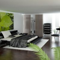 Minimalist green bedroom decor