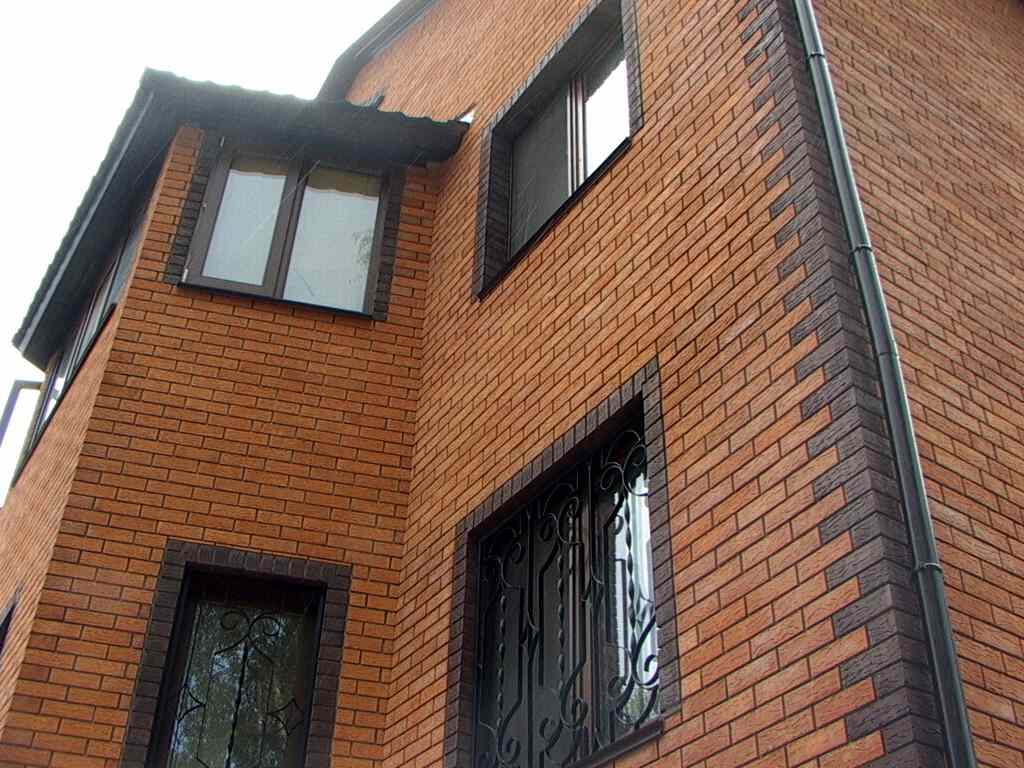 Brick facade of a country house