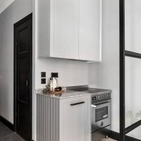 Kitchenette in a bachelor’s apartment