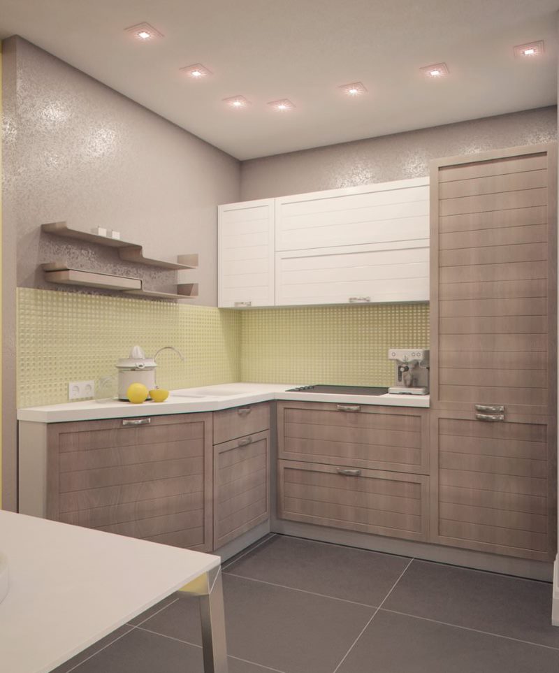 Minimalist gray kitchen design