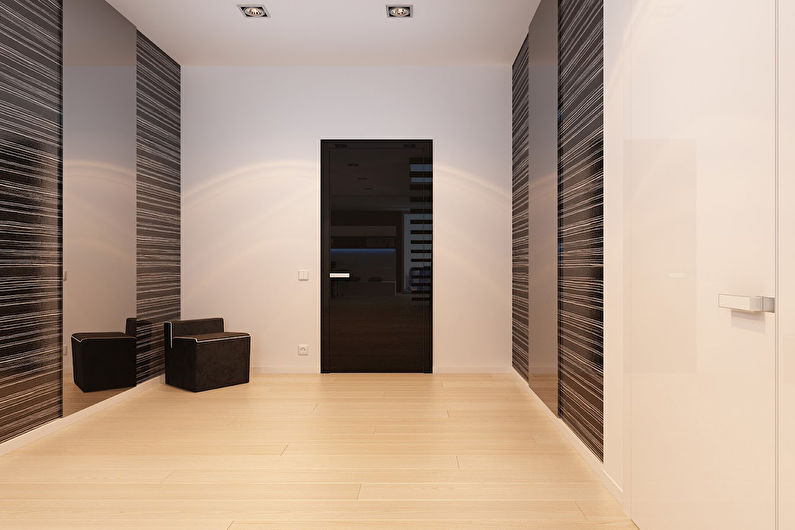 Brown minimalist wardrobe doors