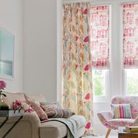 Beautiful floral curtains