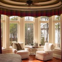 A place to relax in the bay window of the living room