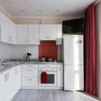 Corner kitchen set in white