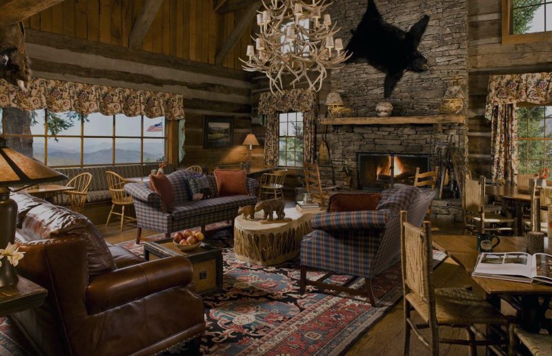 American Country Style Living Room Design