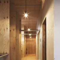 Finishing a narrow corridor with plywood sheets