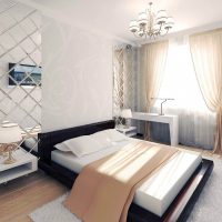 Design a bedroom in pastel shades