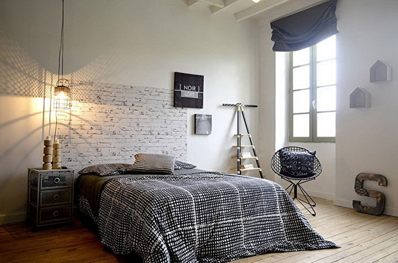 Decorazione della camera da letto in stile moderno