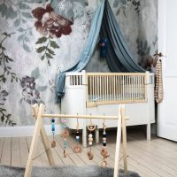 Interior of a nursery for a baby